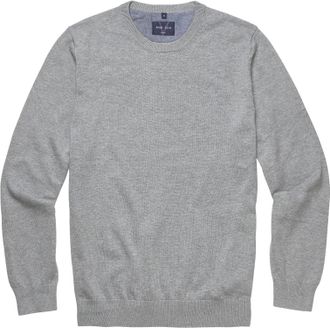 Marvelis Strickpullover MARVELIS, Herren, Gr. XXL, mittelgrau, Strick, Obermaterial: 100% Baumwolle, regular fit, Rundhals, Rippb&uuml;ndchen, Pullover Strickpullov