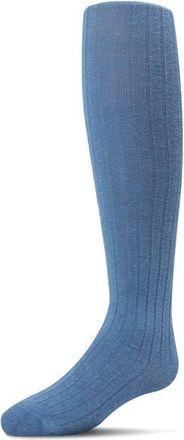 MeMoi Ribbed Non-Binding Infant Tights in Blue at Nordstrom, Size 12-24M