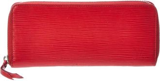 Louis Vuitton Rouge Epi Leather Zippy Wallet (Authentic Pre-Loved)