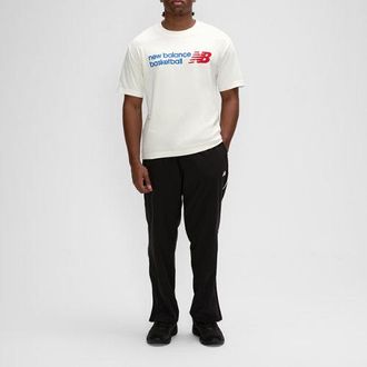 New Balance Hombre Core Basketball Graphic T-Shirt en Blanco, Jersey de algod&oacute;n, Talla XL