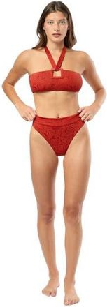 Onia Ivy Bikini Bottom in Dark Red at Nordstrom, Size X-Large