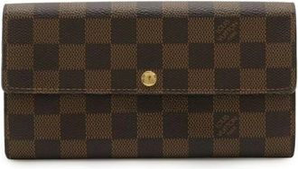 Louis Vuitton Pre-owned Wallets, female, Brown, Size: ONE SIZE Pre-owned Vintage Canvas Wallet