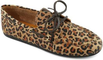 Marc Joseph New York Grove Street Slip On Leather Tiebow Loafer in Leopard at Nordstrom, Size 5.5