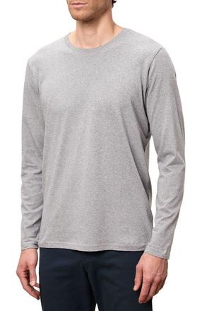 Pact Organic Cotton Mens Softspun Essential Crewneck Long Sleeve Tee in Heather Grey at Nordstrom, Size Xx-Large