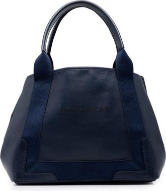 Balenciaga Pre-owned Balenciaga Calfskin Perforated Navy Cabas Tote S Ladies NUBKSAVV7EZL0HEU
