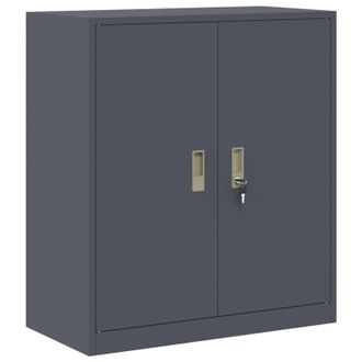 vidaXL Armario De Almacenamiento Antracita 80 X 40 X 90 Cm Acero Vidaxl