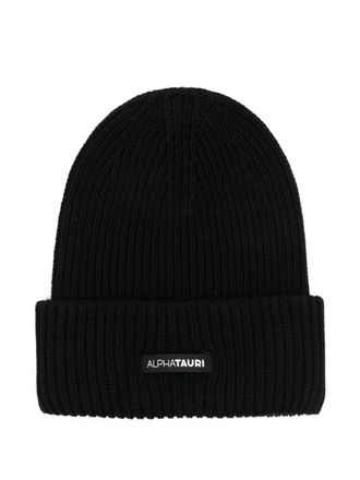 AlphaTauri Ari logo-patch beanie - Black