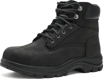 Wolverine Carlsbad Steel Toe 6 Mens Boots Black : 6.5 3E - Extra Wide, Leather