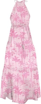 MC2 Saint Barth Maryam Lange Jurk - Dames - Maxi kleedjes - Roze - S - Katoen - Kleedjes