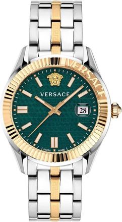 Versace Greca Time Horloge - Dames - Accessoires - Groen - Maat: ONE Size