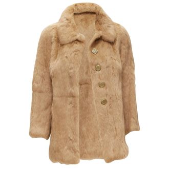 A.P.C. APC genuine fur buttons winter coat