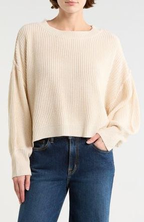 Le Lis Blanc Deux Boxy Crewneck Sweater in Ivory at Nordstrom Rack, Size X-Small