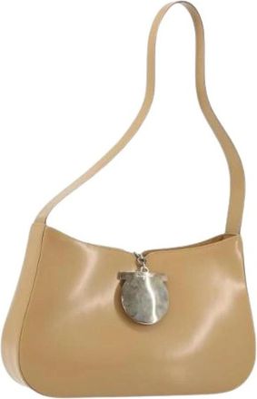 Ferragamo Pre-owned Shoulder Bag - Dames - Vintage Schoudertas - Beige - ONE Size - Leer - Vintage