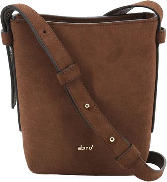 Abro cross body bag Leather Suede Crossbody Bag Cosmo Wood brown