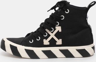 Off-white Off White Black Canvas High Top Arrow Sneakers