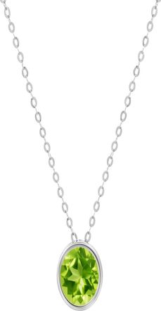 MAX + STONE 14k Yellow or White Gold 7mm Round Pendant Necklace with 18 Inch Cable Chain