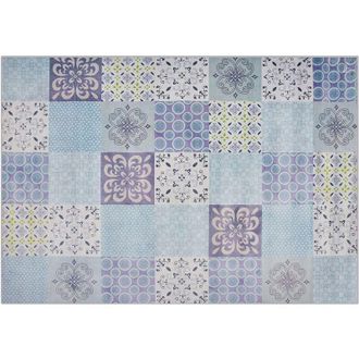 Beliani Beliani - Alfombra de tejido multicolor 160 x 230 cm patchwork rectangular coastal Inkaya