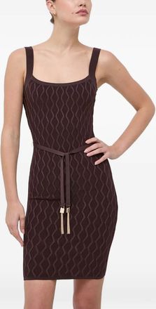 Guess Co Abito con cintura - Marrone