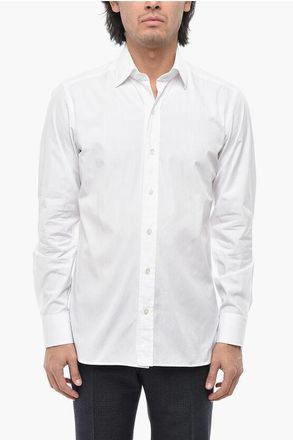Tom Ford Cotton Poplin Shirt with Spread Collar size 40