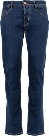 Jacob Cohen Heren, Jeans, Blauw, Maat: W38 Katoen