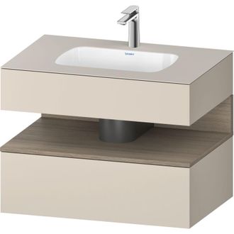 Duravit Qatego Lavabo Encastrado Con Base De Lavabo Consola, - Duravit