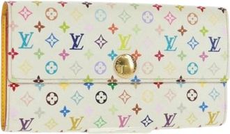Louis Vuitton Pre-owned Wallets, female, Multicolor, Size: ONE SIZE Pre-owned Canvas Wallet
