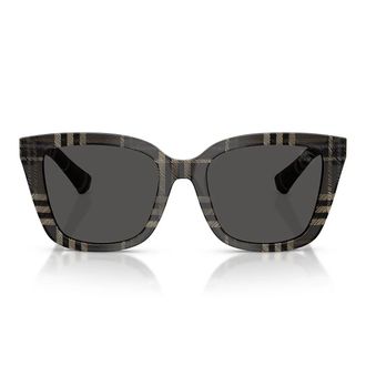 Burberry Sunglasses Be4487 419987 Check Grey/Dark Grey Women