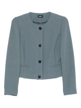 Marella Vania button-front jacket - women - Elastane/Polyester/Viscose - 48 - Blue