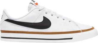 Nike Boys Court Legacy - Boys Grade School Tennis Shoes White/Black/Desert Ochre Size 3.5