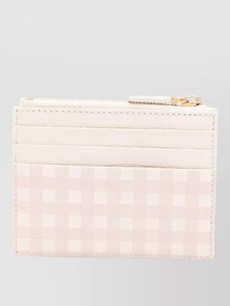 Valentino Garavani checkered pattern compact wallet and cardholder