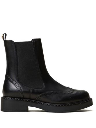 Twin-Set 40mm leather Chelsea boots - Black