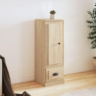 vidaXL Vidaxl - Aparador Alto Madera Contrachapada Roble Sonoma 36x35,5x103,5cm