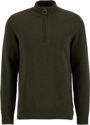 Barbour Holden Half Zip - Heren - Vesten met rits - Groen - L - Wol - Hoodies & sweatvesten