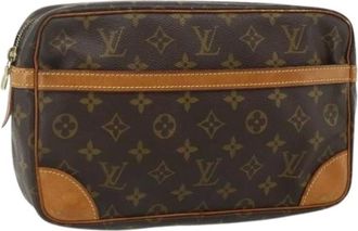 Louis Vuitton Pre-owned Clutches, female, Brown, Size: ONE SIZE Pre-owned Vintage Monogram Clutch