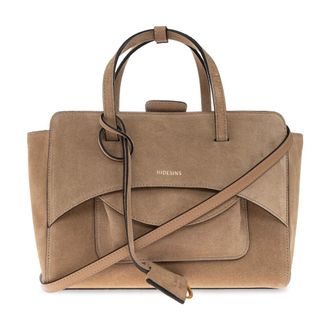 Hidesins Flap Medium Bag - Dames - Tassen - Beige - Maat: ONE Size Leer