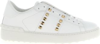 Valentino Garavani White Lace Up Sneakers