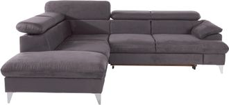 Cotta Ecksofa »Caluso L-Form« mit Kopfteilverstellung, wahlweise mit Bettfunktion & Bettkasten