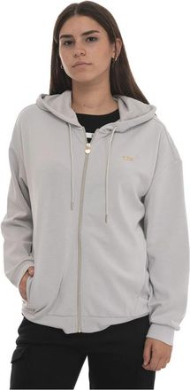 Emporio Armani Fullzip Hoodie - Dames - Vesten met rits - Blauw - L - Polyester - Hoodies & sweatvesten
