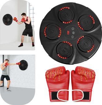 OEM M&aacute;quina De Boxeo Musical, 43 Cm De Di&aacute;metro, 9 Velocidades, Carga Usb Tipo C, Bater&iacute;a De 2000 Mah, Peso 2,85 Kg