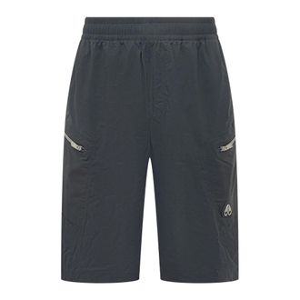 Moose Knuckles Outdoor Shorts, male, Blue, Size: M Zip Pocket Shorts