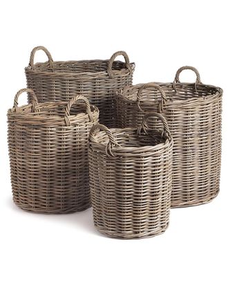 Napa Home & Garden Set Of 4 Normandy Round Baskets