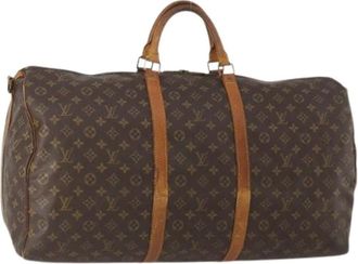 Louis Vuitton Pre-owned Weekend Bags, female, Brown, Size: ONE SIZE Pre-owned Keepall 60 Boston Bag