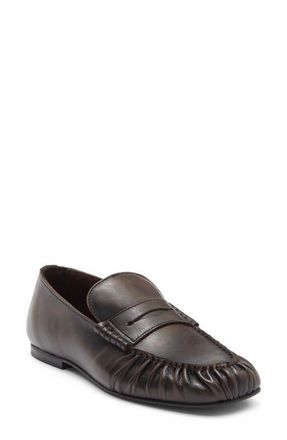 Alohas Aven Penny Loafer in Vintage Effect Brown at Nordstrom, Size 12-12.5Us