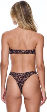 Sunkissed Le Bas Cheeky Swim Bottom in Leopard at Nordstrom, Size X-Small