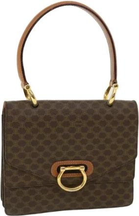 Celine Tweedehands leren handtassen - Dames - Vintage Handtas - Bruin - ONE Size - Leer - Vintage