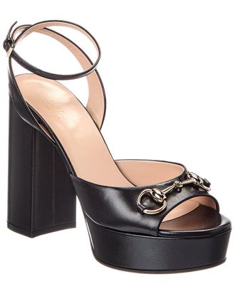 Gucci Horsebit Leather Platform Sandal