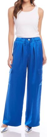Fifteen Twenty Sofi Wide Leg Pants In Sapphire Blue