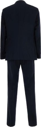 HUGO BOSS Mens Suit Houston Blue Single-Breasted Wool Suits
