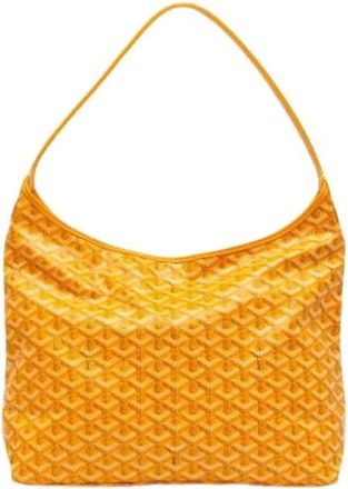 Goyard Pre-owned Vintage Hobo Bag - Dames - Vintage Schoudertas - Geel - ONE Size - Leer - Vintage