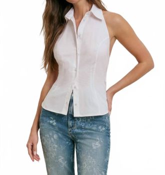 Favorite Daughter Behind The Bow Top In White
